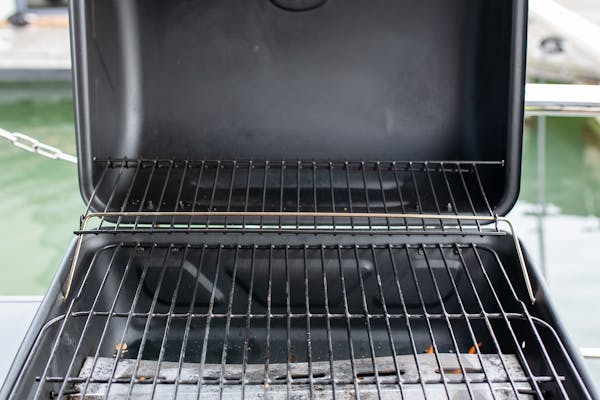 Outdoor BBQ and grill setup