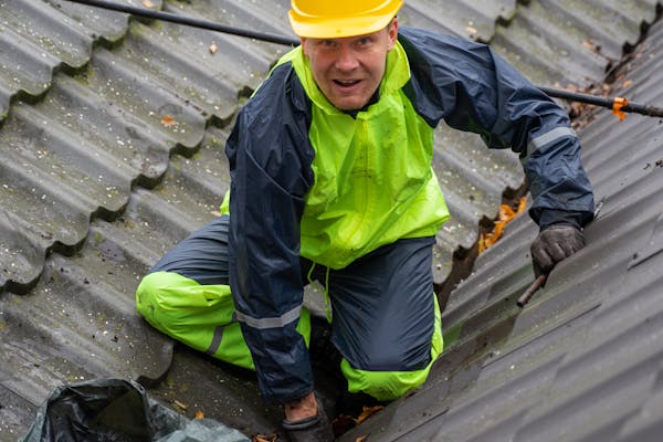 Roof repair by professional contractor